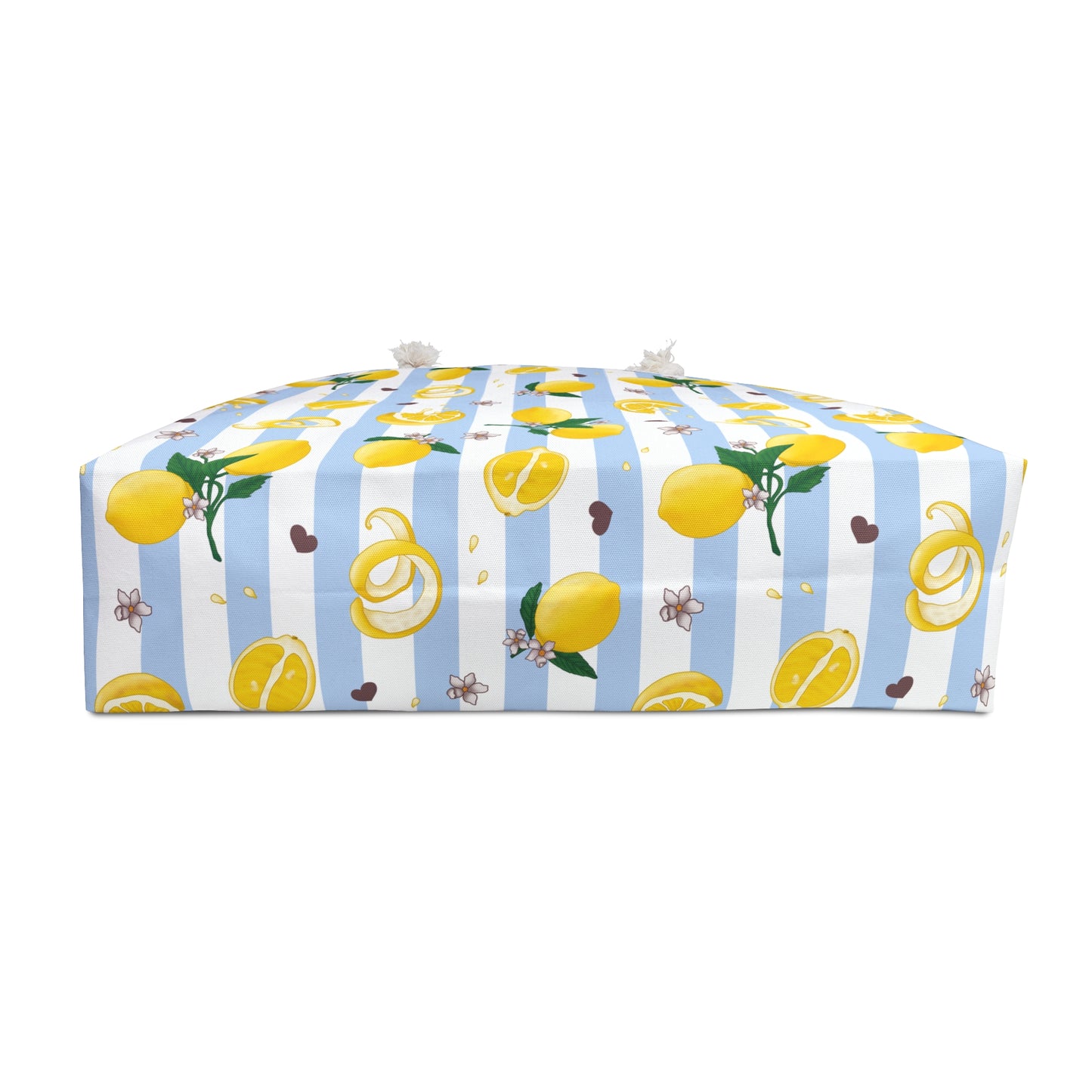 Tudo Beleza Lemon Print Weekender Bag - Perfect for Summer Getaways & Beach Trips
