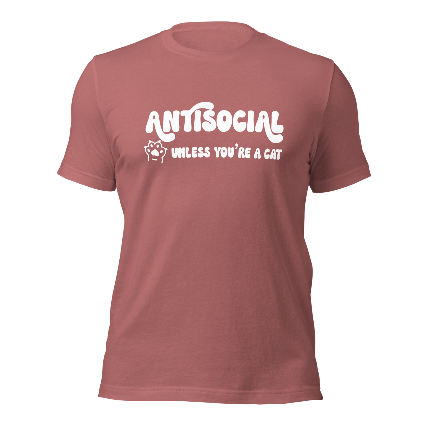 Antisocial Unless You're A Cat Unisex Tee