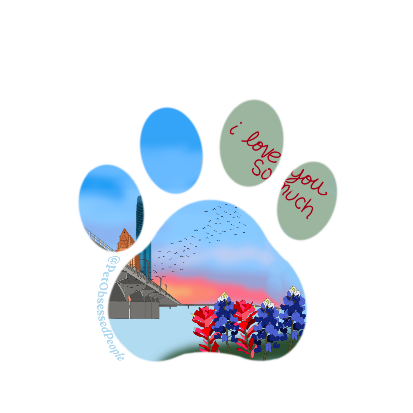 Pawstin Stickers