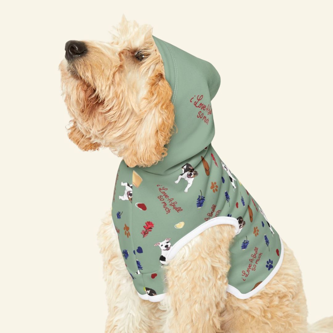i Love-A-Bull so much - Pet Hoodie