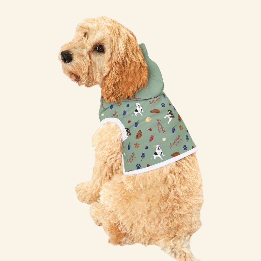 i Love-A-Bull so much - Pet Hoodie