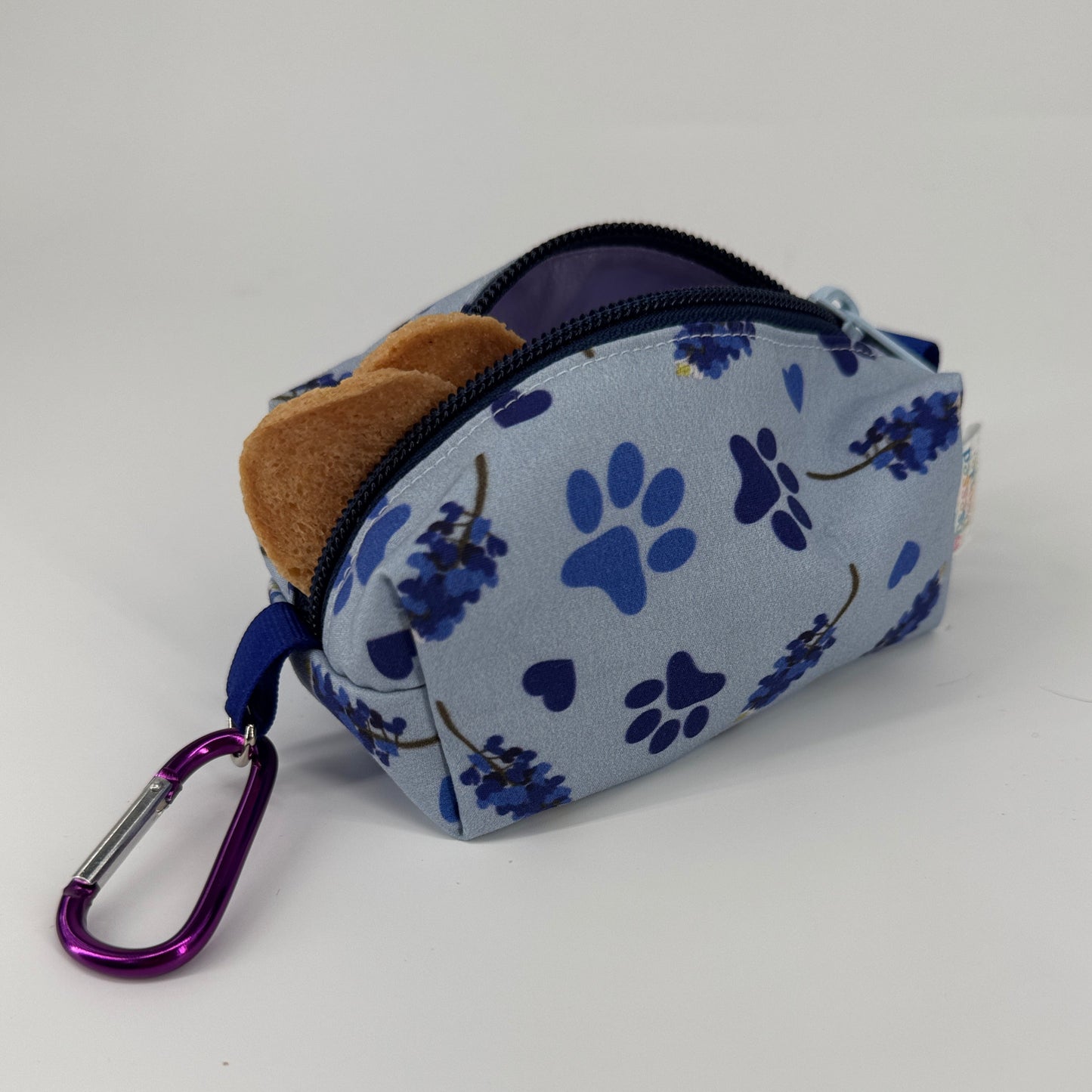 Bluebonnet Love Treat Pouch With Food Safe Lining