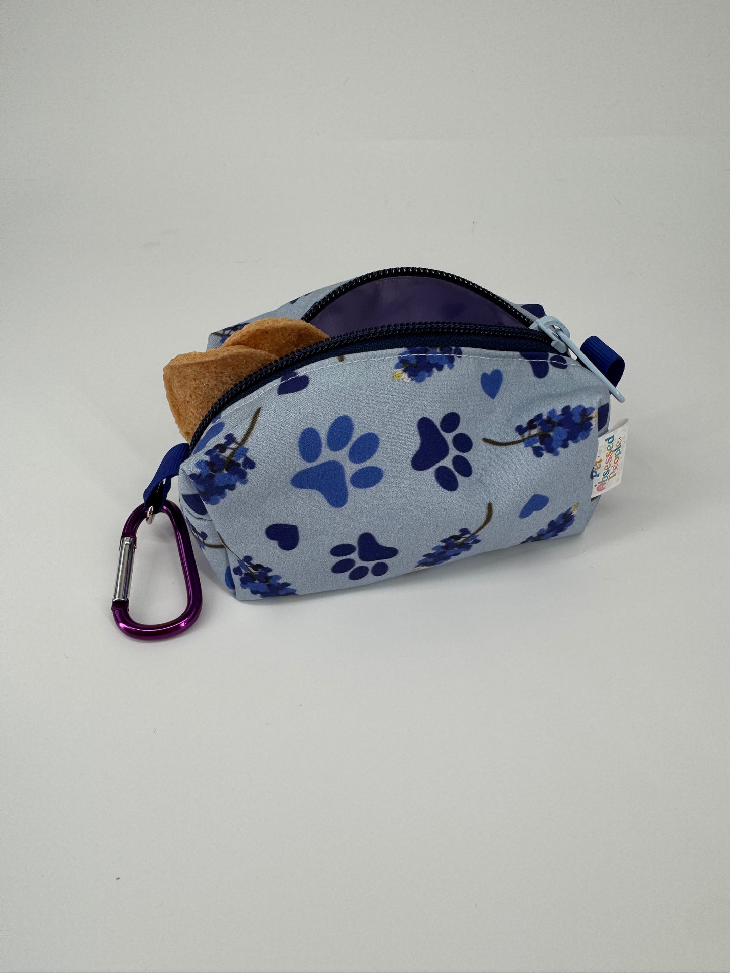 Bluebonnet Love Treat Pouch With Food Safe Lining