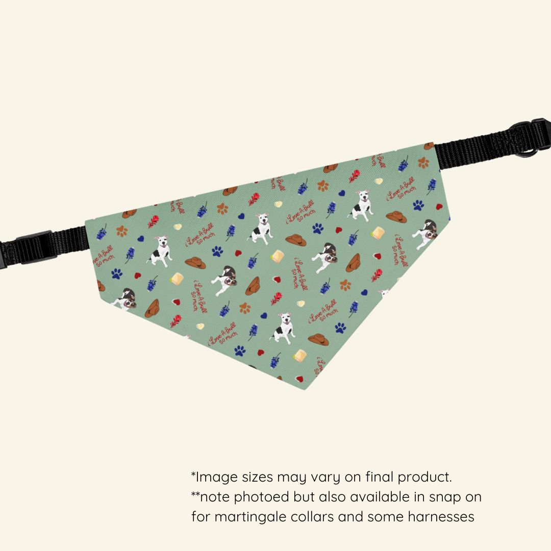 i Love-A-Bull so much - Pet Bandanas