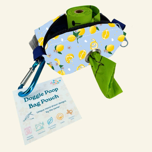 Tudo Beleza Lemon - Hands Free Dog Poop Bag Holder