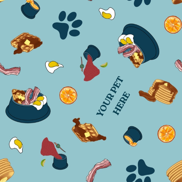 Custom Pet Portrait + Pre Drawn Pet Pattern - Most Popluar