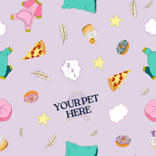 Custom Pet Portrait + Pre Drawn Pet Pattern - Most Popluar