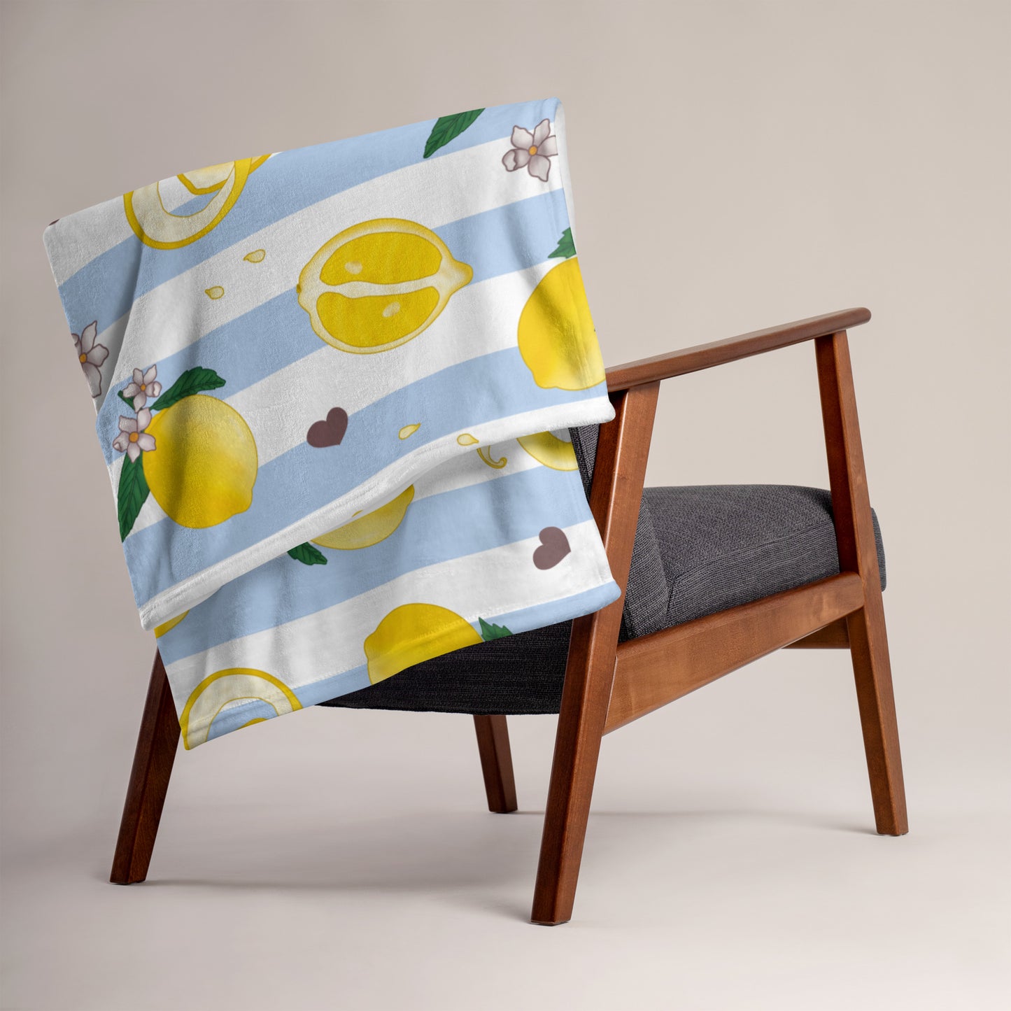 Tudo Beleza Lemon Throw Blanket