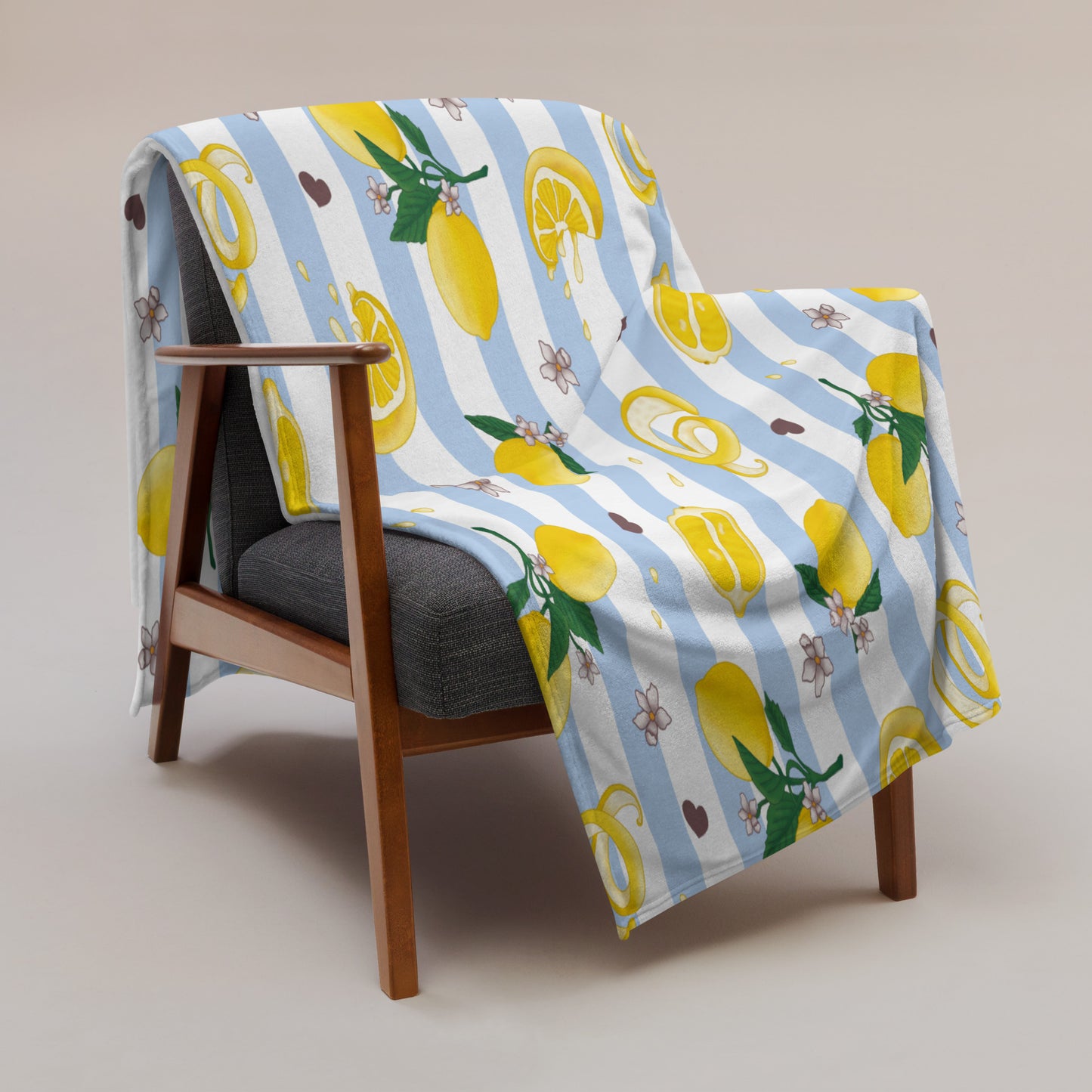 Tudo Beleza Lemon Throw Blanket