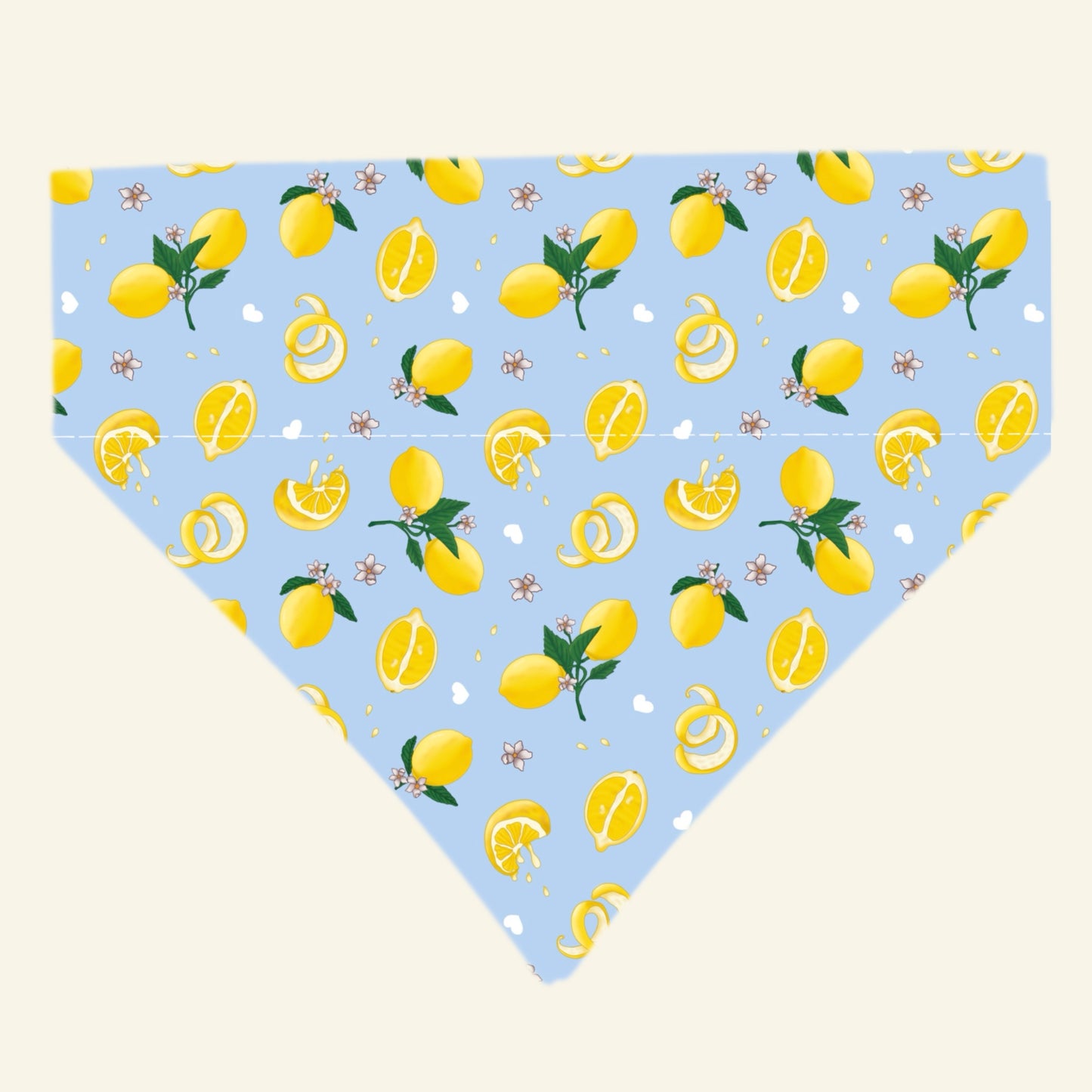 Tudo Beleza Lemon Pet Bandana - Stripped