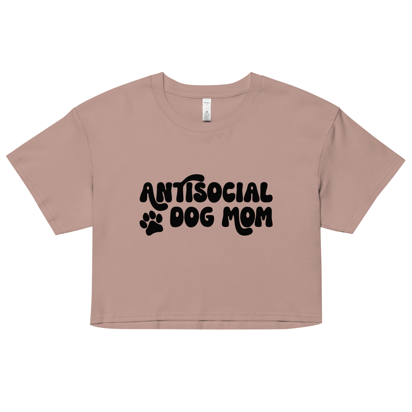 Antisocial Dog Mom Cotton Crop