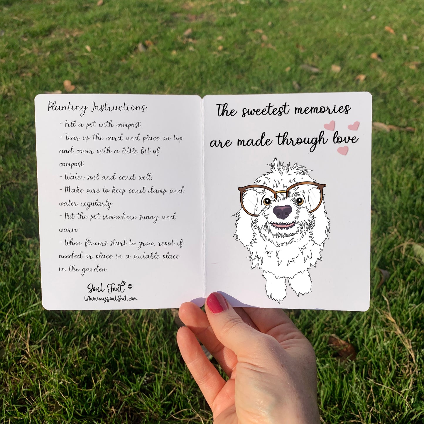 Custom Memorial Seeded Card
