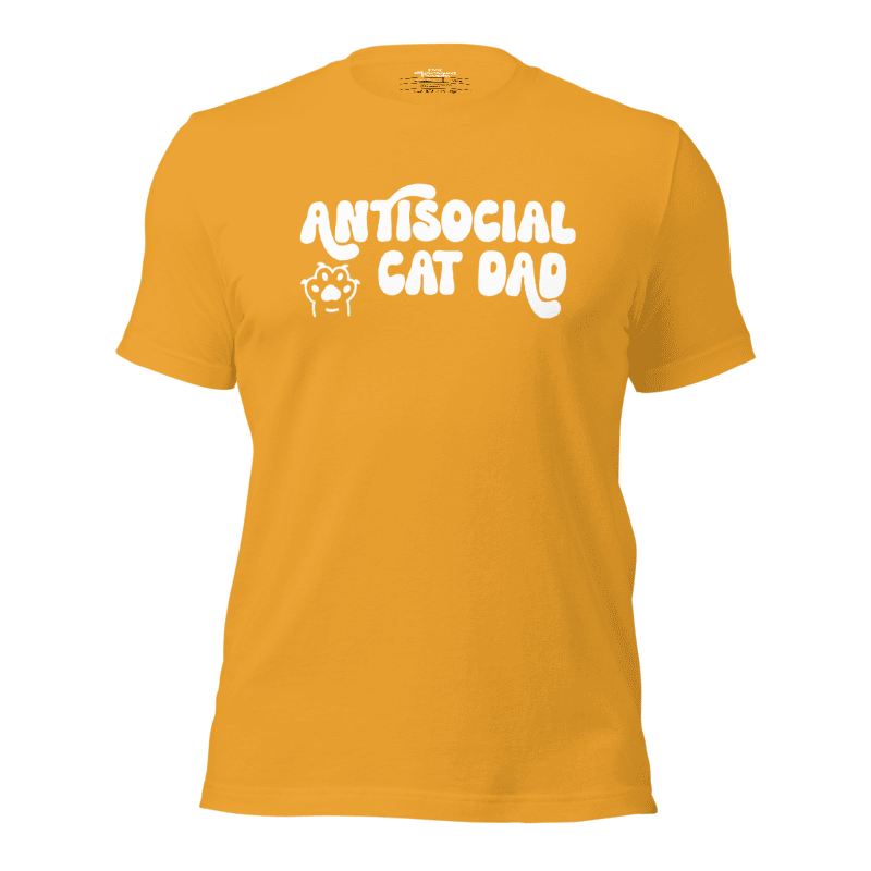 Antisocial Cat Dad Unisex Tee | Pet Obsessed People