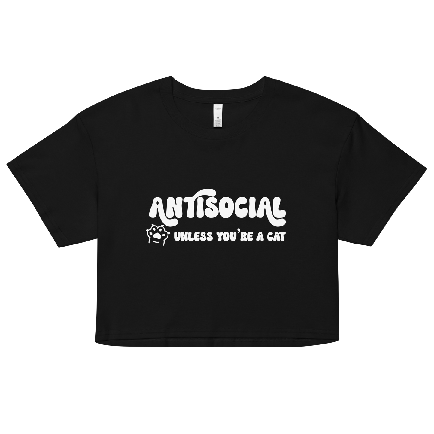 Antisocial Unless You're A Cat Crop