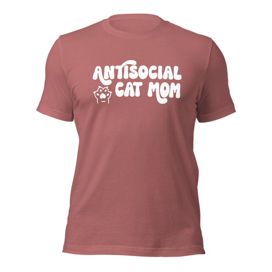 Antisocial_Cat mom_tee | Pet Obsessed People