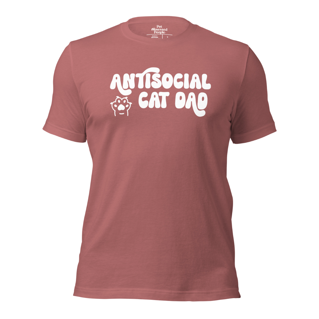 Antisocial Cat Dad Unisex Tee