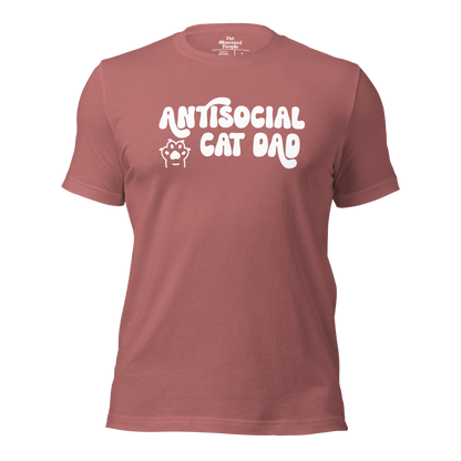 Antisocial Cat Dad Unisex Tee