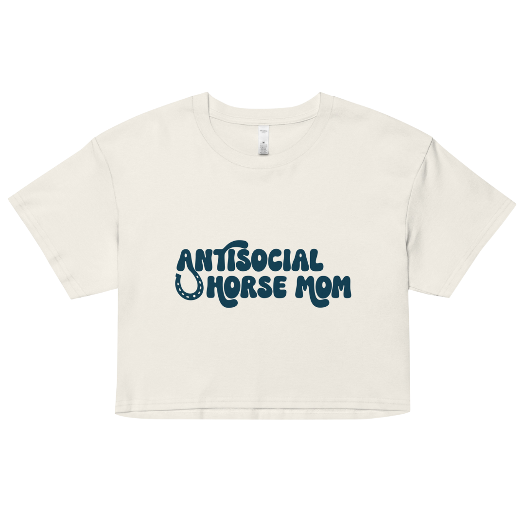 Antisocial Horse Mom Cotton Crop