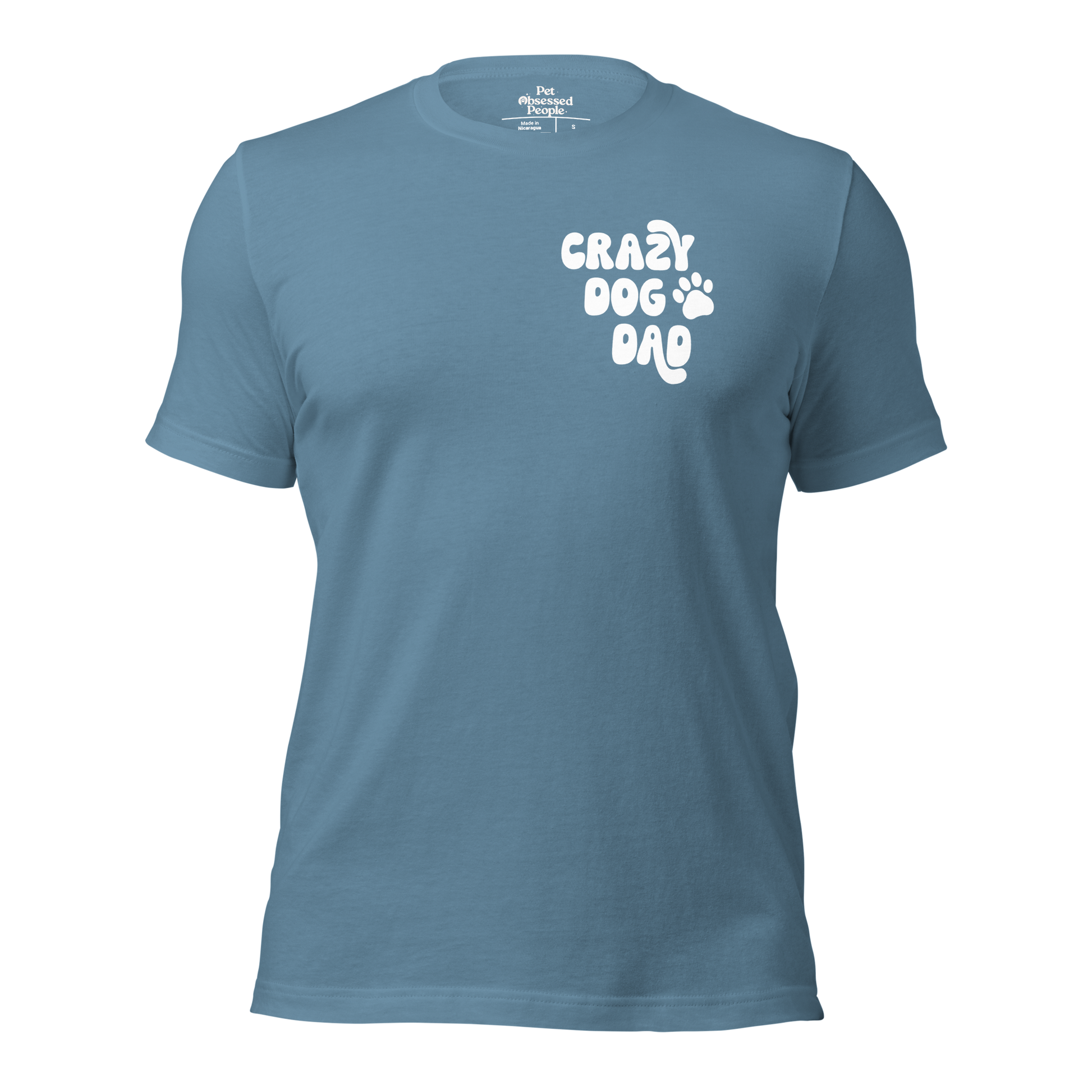 Crazy Dog Dad | Pet Parent Tee | Gifts for Him | Dog Dad | Pet Obsessed People