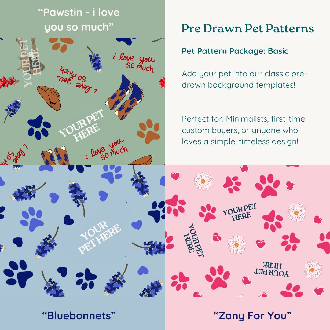 Custom Designed Pet Pattern Package