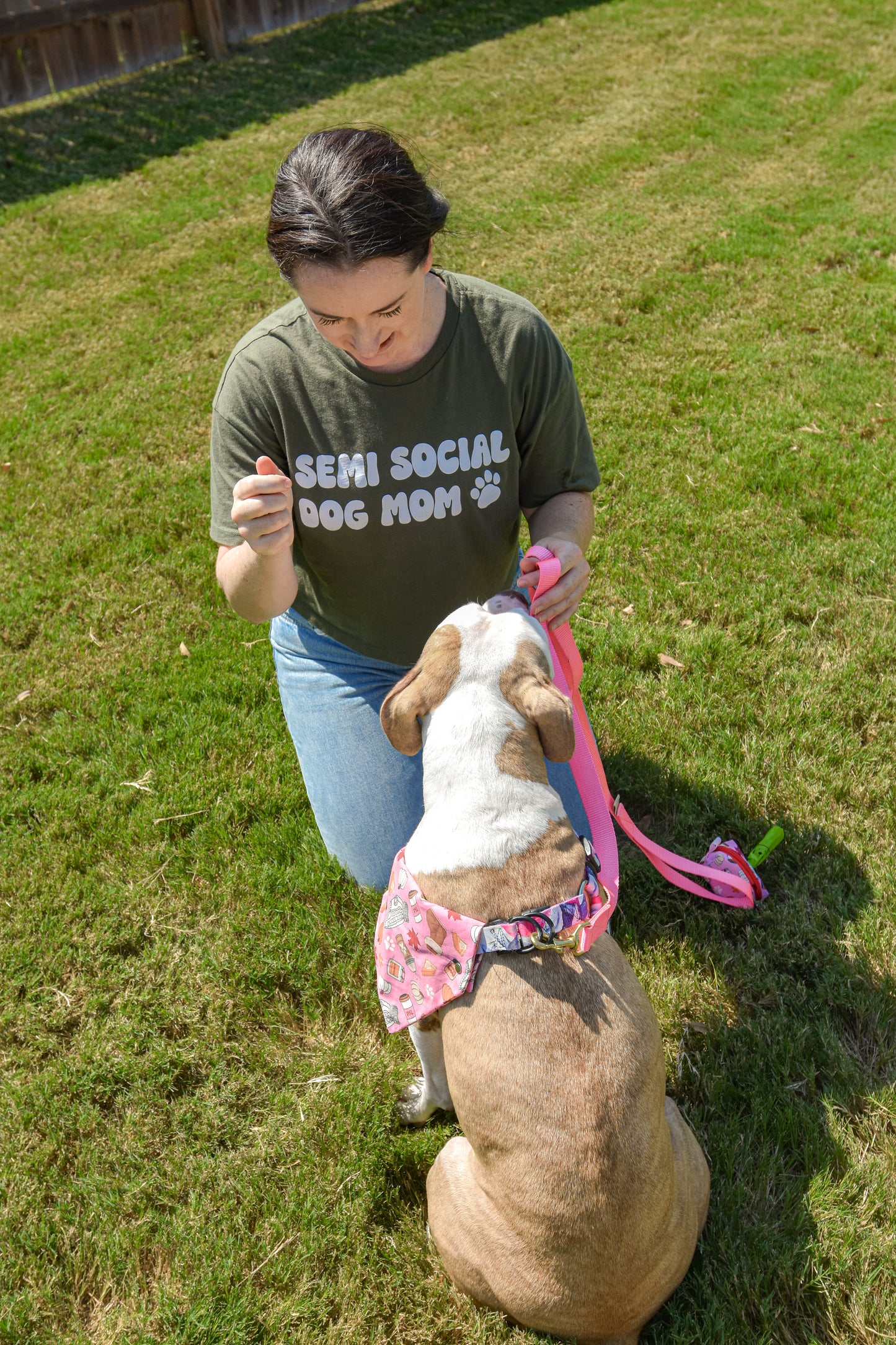 Semi Social Dog Mom Crop Top