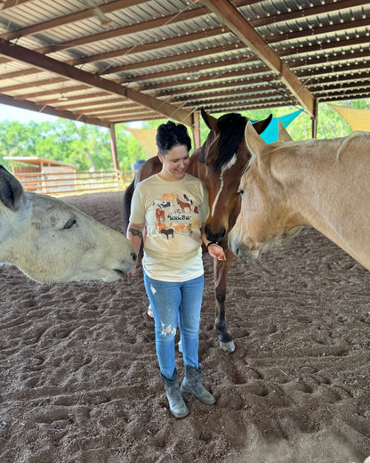 Healing With Horses Herd Unisex t-shirt