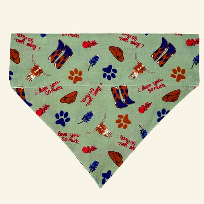 i Love You So Much Pawstin - Pet Bandanas