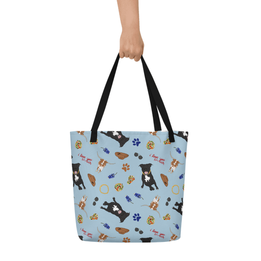 Custom Pet Pattern Tote Bag – Your Pet, On-the-Go!