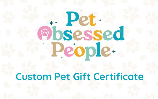 Custom Pet Gift Certificate (Pet Drawings and Patterns)