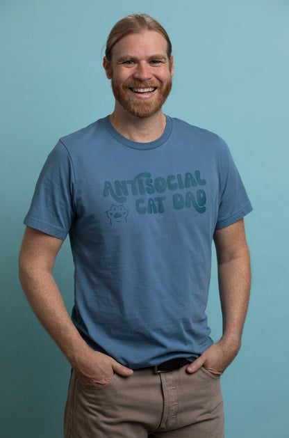 Antisocial Cat Dad Unisex Tee | Pet Obsessed People