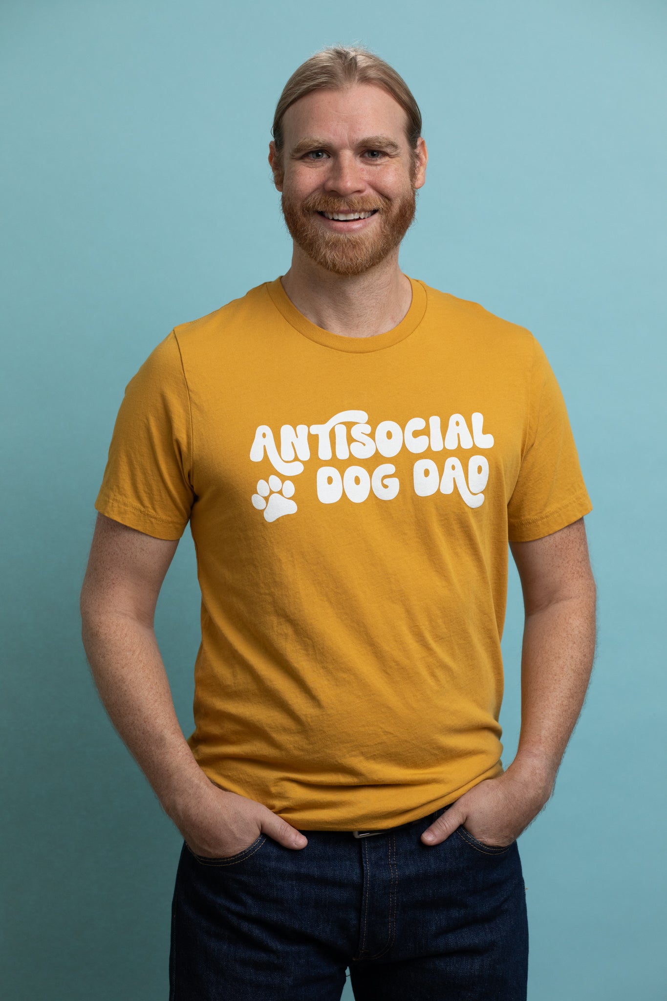 Antisocial Dog Dad Tee | dog parent shirt | pet obsessed people