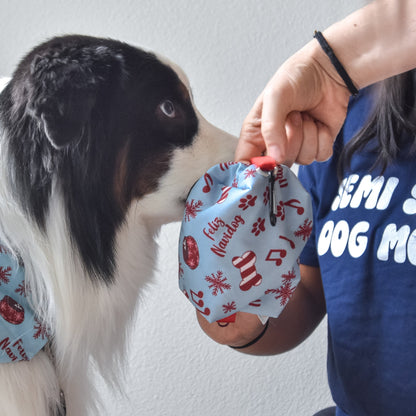 feliz navidog treat pouch ultimate holiday snack pouch for dogs