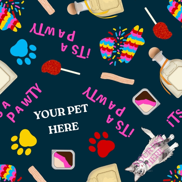 Pawty Themed Pre Drawn Pet Pattern