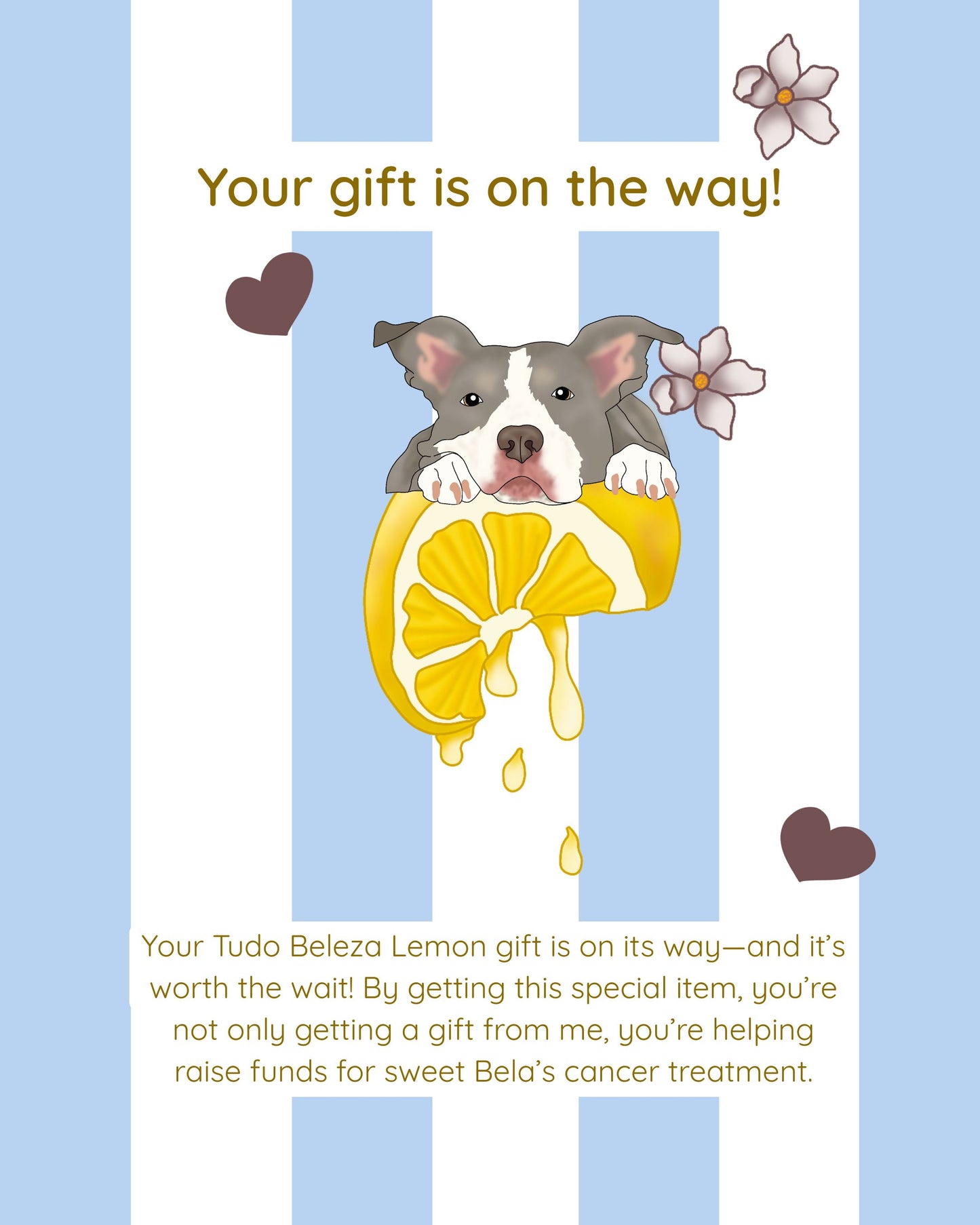 Lemon Drop - Your Gift Is On Its Way - Downloadable card