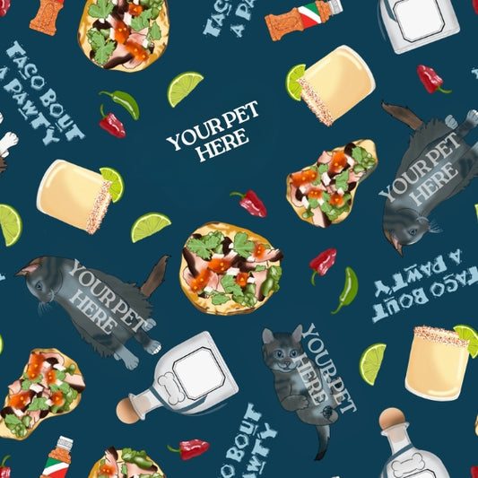 Pawty Themed Pre Drawn Pet Pattern