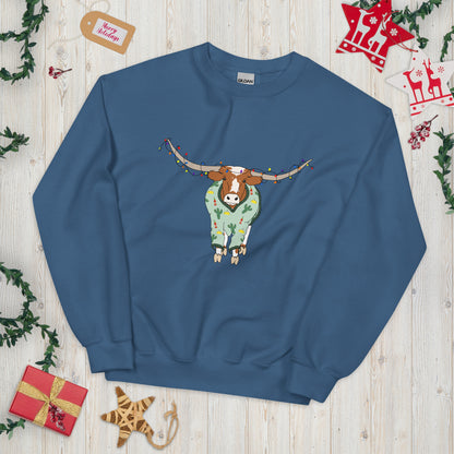 Hooked On The Holidays - Longhorn's Ugly Sweater (Unisex Sweatshirt)