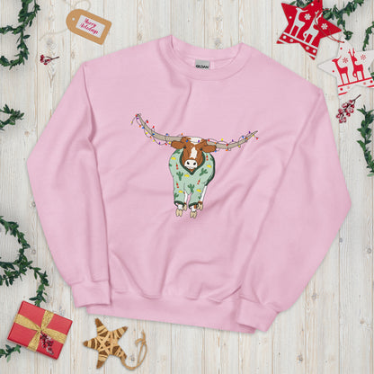 Hooked On The Holidays - Longhorn's Ugly Sweater (Unisex Sweatshirt)