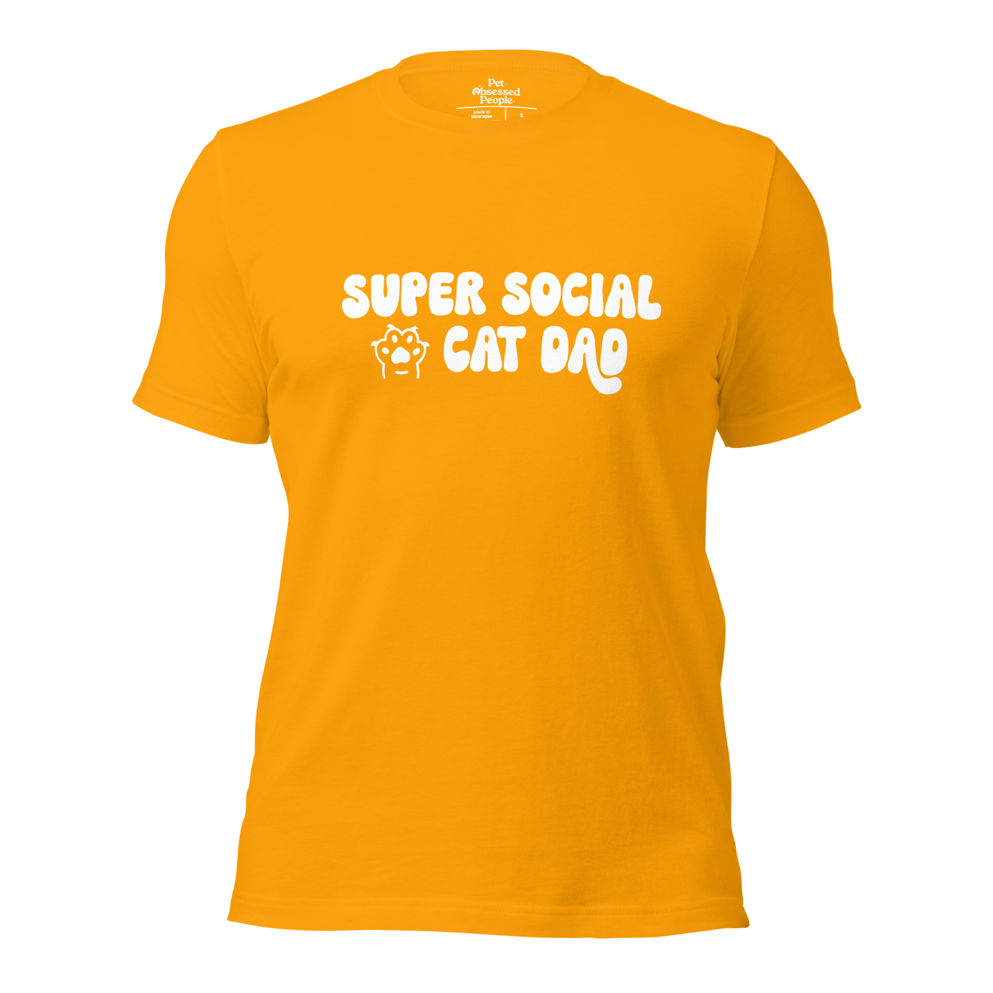 Super Social Cat Dad Unisex t-shirt