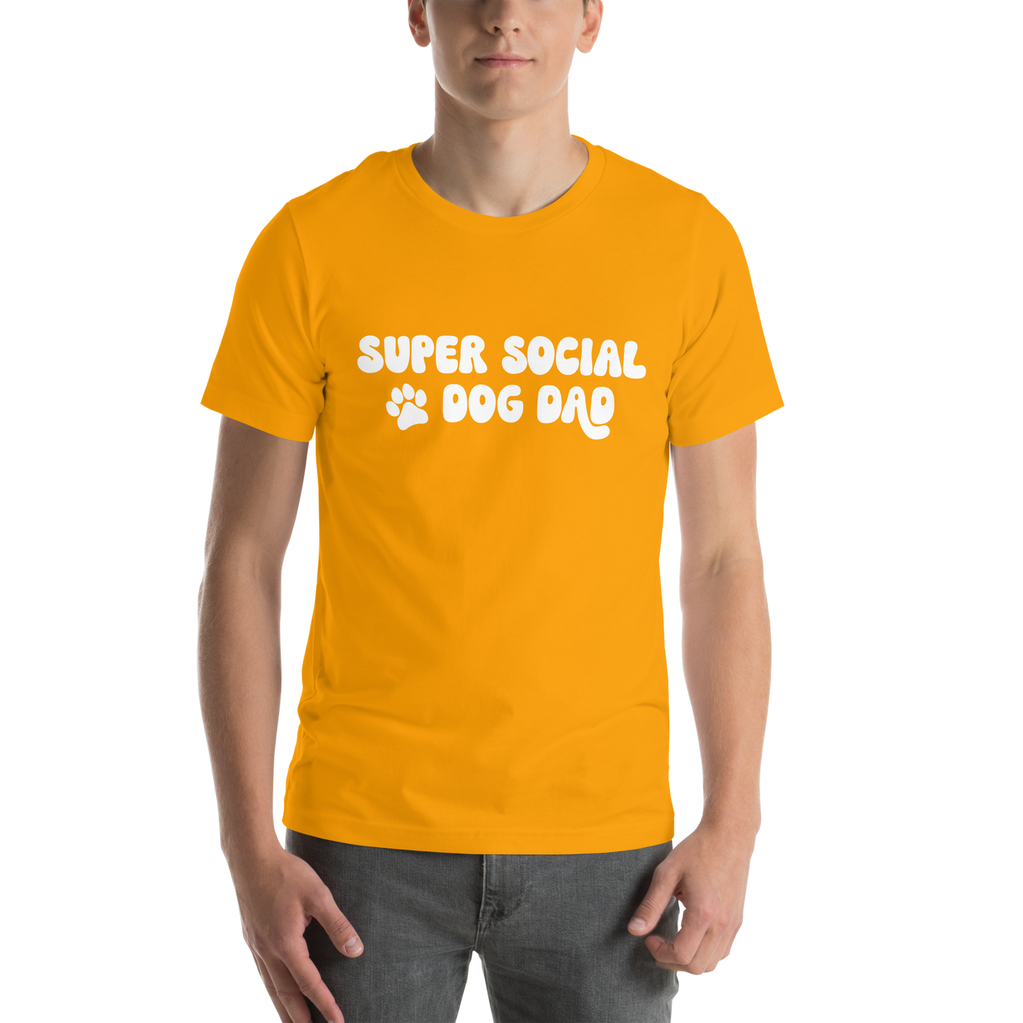 Super Social Dog Dad Unisex t-shirt