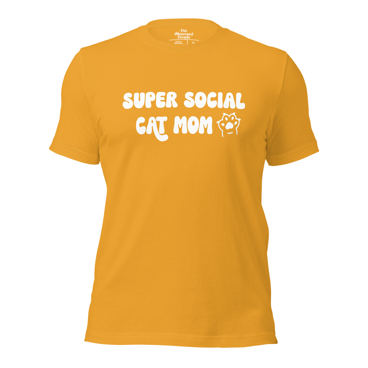 Super Social Cat Mom Unisex t-shirt