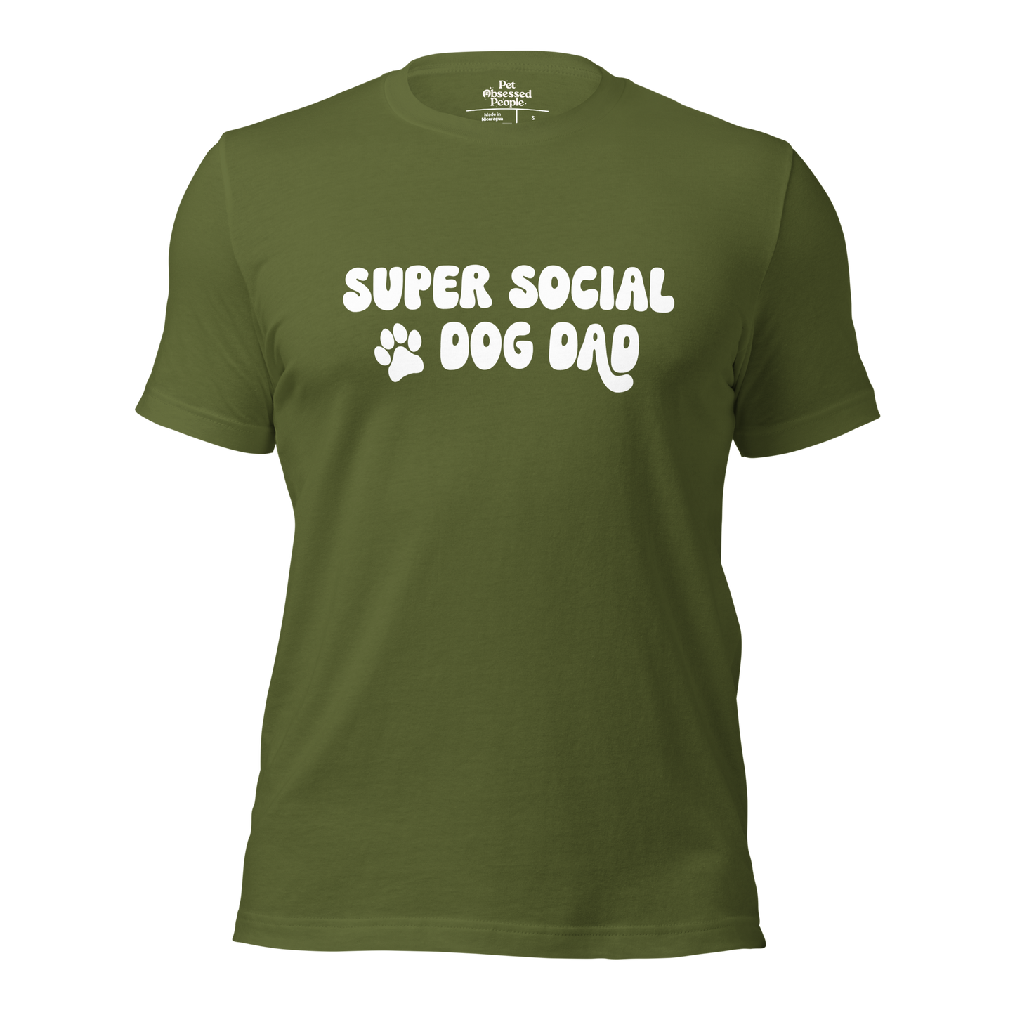 Super Social Dog Dad Unisex t-shirt