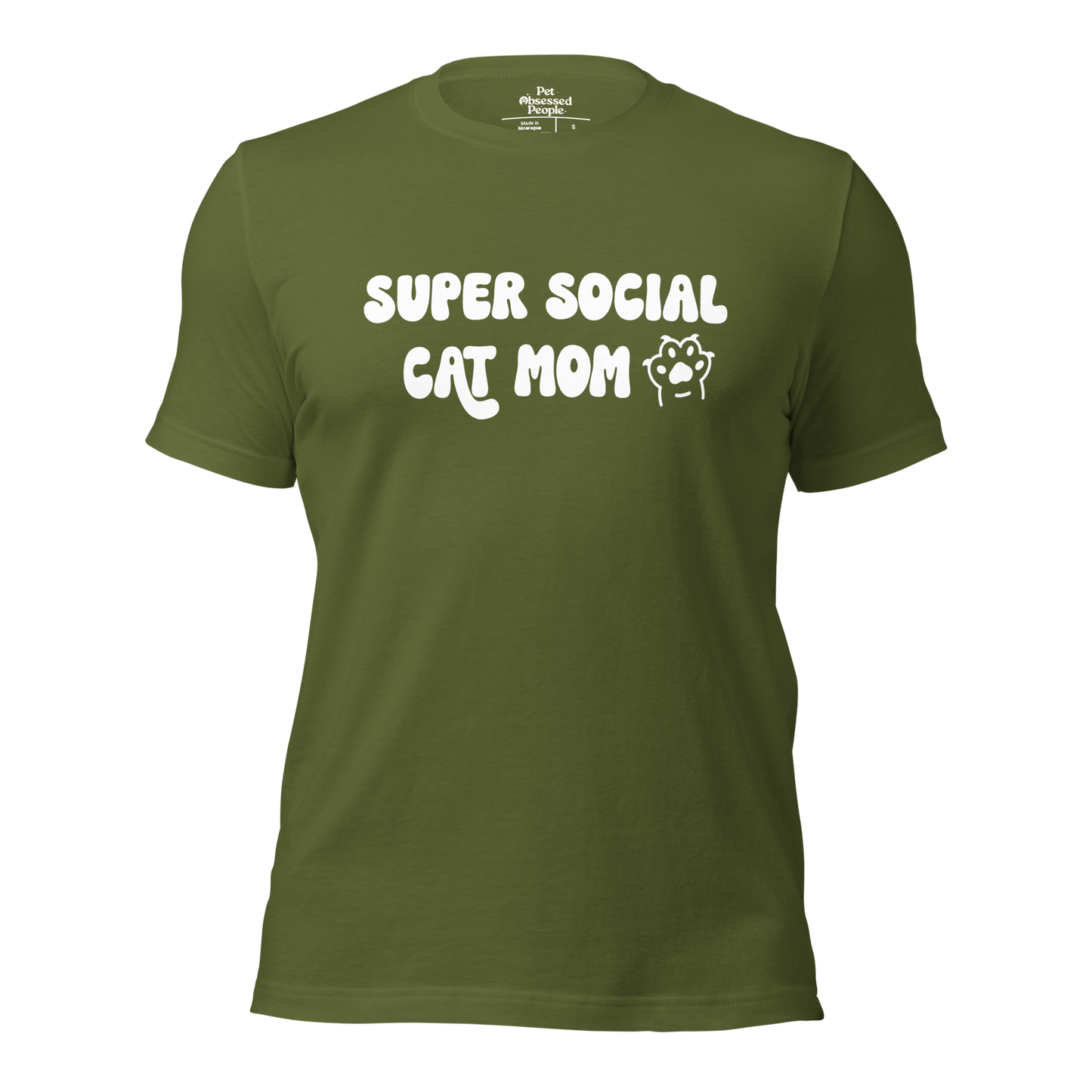 Super Social Cat Mom Unisex t-shirt