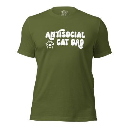 Antisocial Cat Dad Unisex Tee