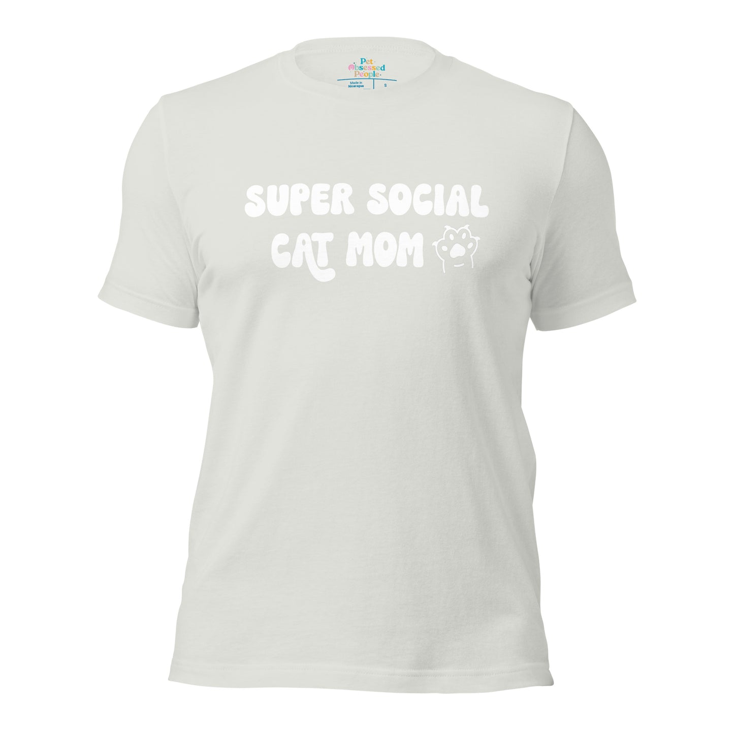 Super Social Cat Mom Unisex t-shirt