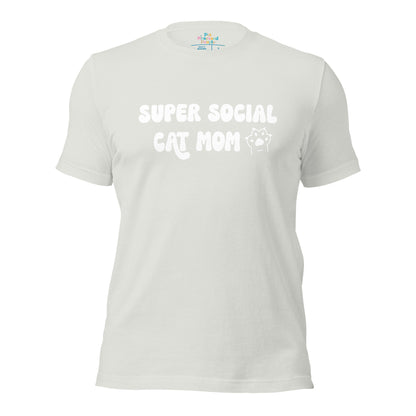 Super Social Cat Mom Unisex t-shirt