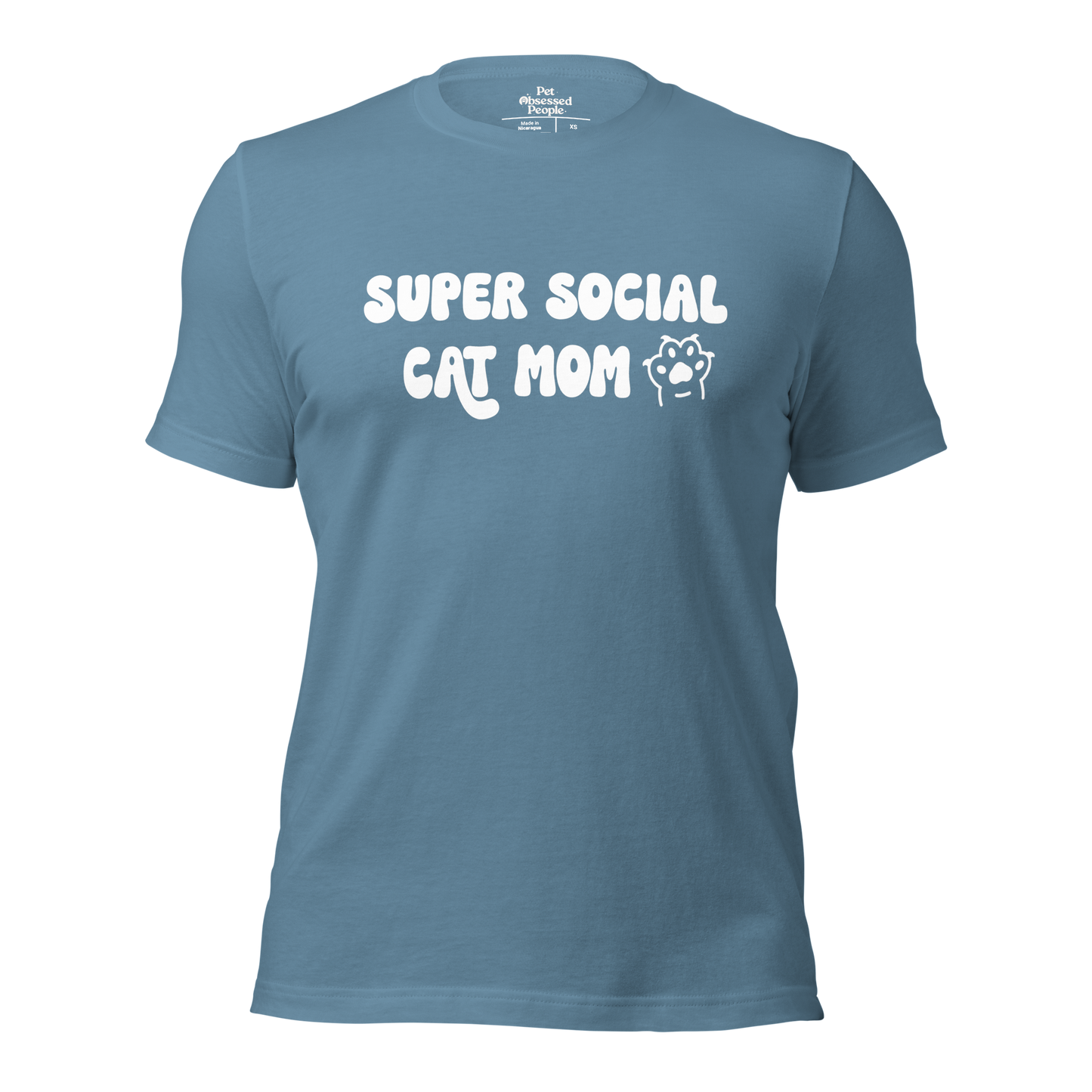 Super Social Cat Mom Unisex t-shirt