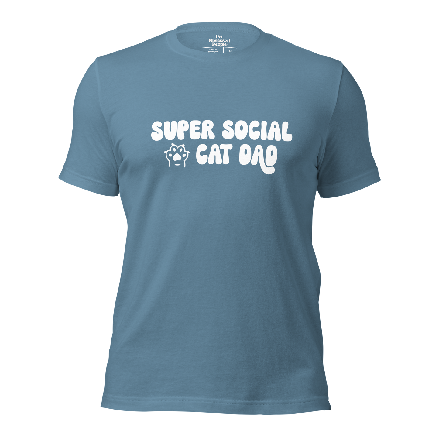 Super Social Cat Dad Unisex t-shirt