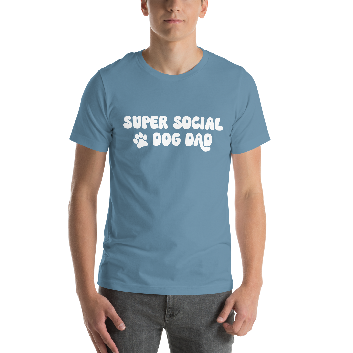 Super Social Dog Dad Unisex t-shirt