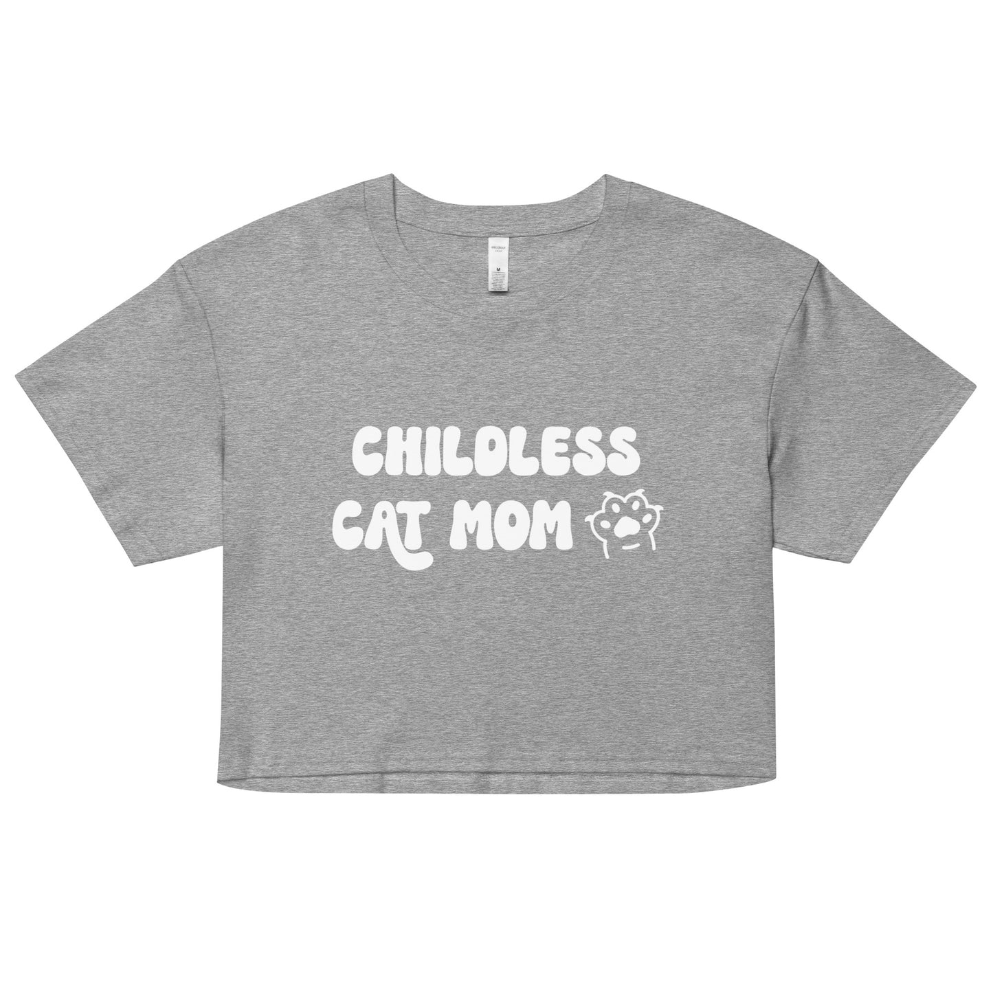 Childless Cat Mom Crop Top