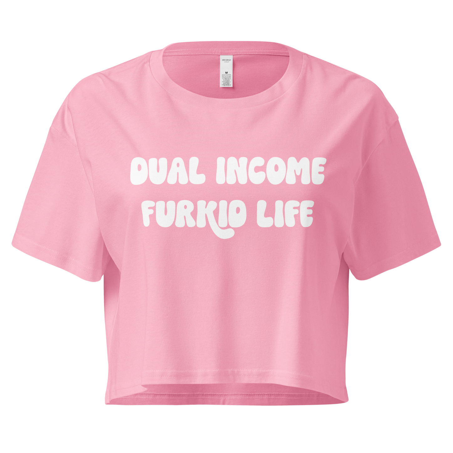 Dual Income Furkids Crop Top